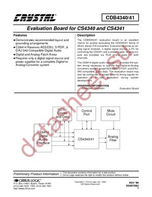 CDB4340 datasheet  
